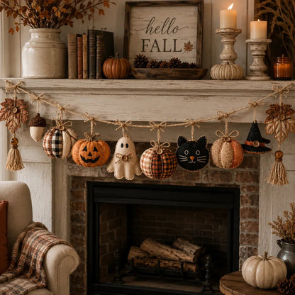 🔥HOT SALE 49% OFF - 🍂Cozy Fall Fabric Garland🎃