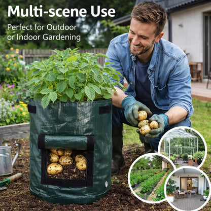 🥔 Pflanzsäcke aus Gartenvlies – atmungsaktive & einfach zu erntende Anzuchtbeutel 🔥