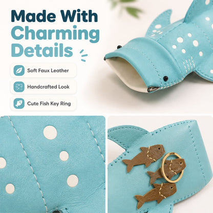 🔥Last Day 49% OFF - 🦈🌊Cute Shark Glasses Case | Shark-Shaped Storage Pouch For Everyday Essentials🌊