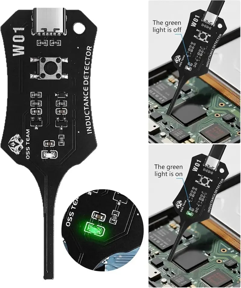 Type-C Inductance Tester Motherboard Coil Tester, Electronic Circuit Board Inductor Detector