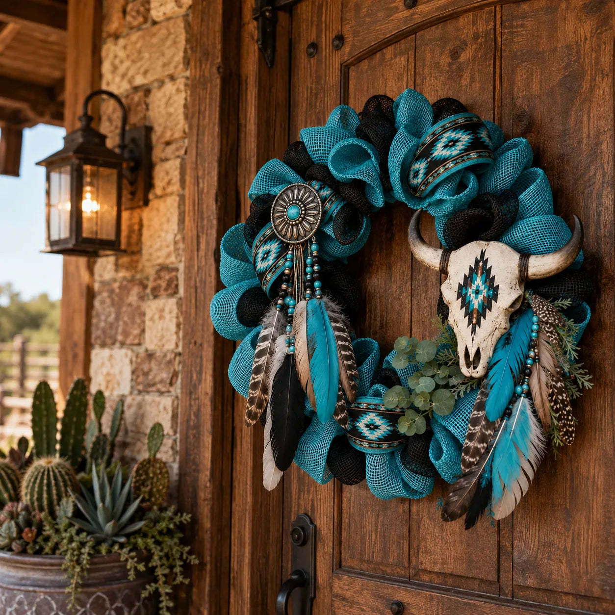 🏜️Boho Southwestern Front Door Wreath