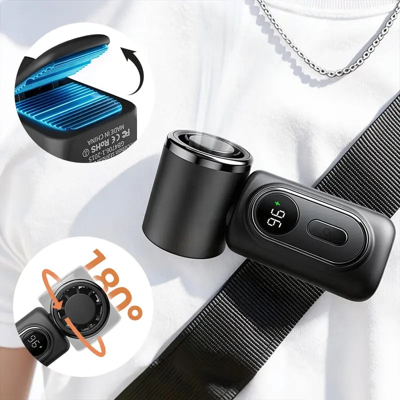 🌬️New Arrival 50% OFF🌬️ Mini Portable Handheld Clip Fan – 3-in-1 Rechargeable 3000mAh Battery 🔋