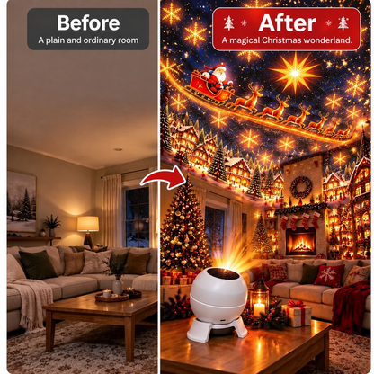 💡 Turn Any Room Into a Christmas Wonderland – Holiday Projection Night Light