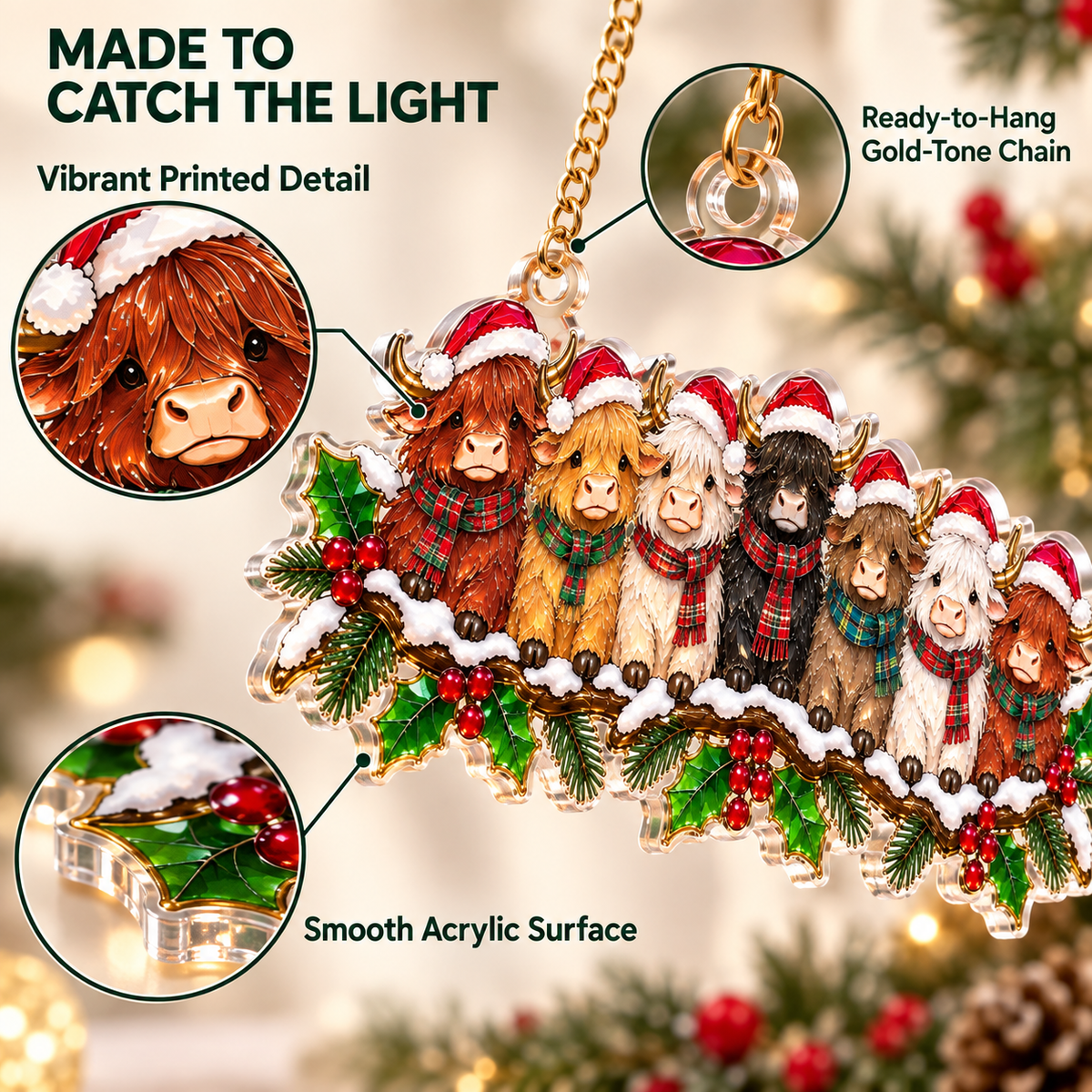 ✨ Whimsical Christmas Window Suncatchers – 11 Whimsical Stained-Glass Window Designs🎄
