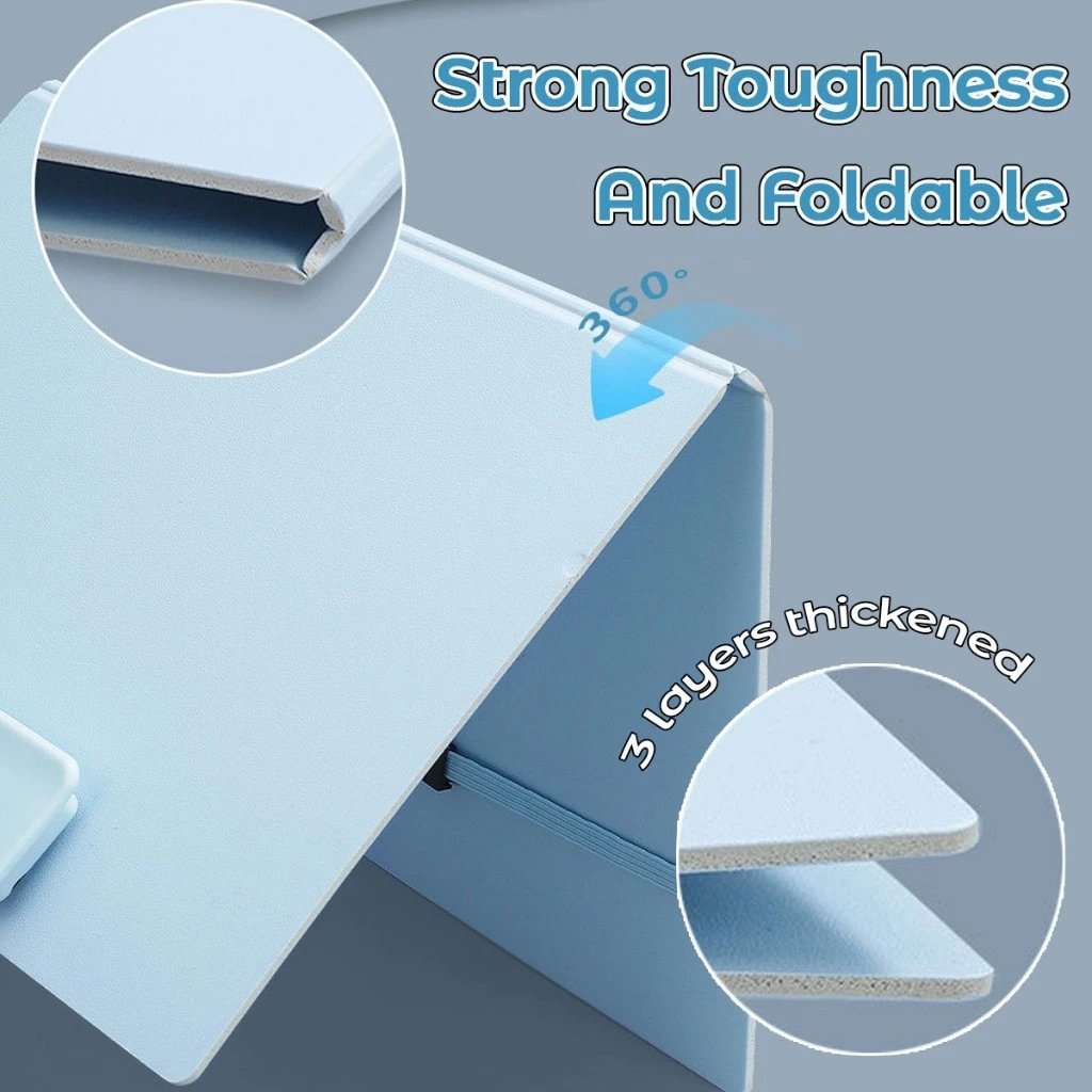 A4/A5 Foldable Clipboard Portfolio – Portable Writing Board with Strong Clip & Elastic Strap