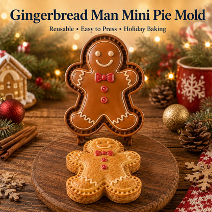 🎄 9-Design Christmas Mini Pie Mold Collection🥧✨