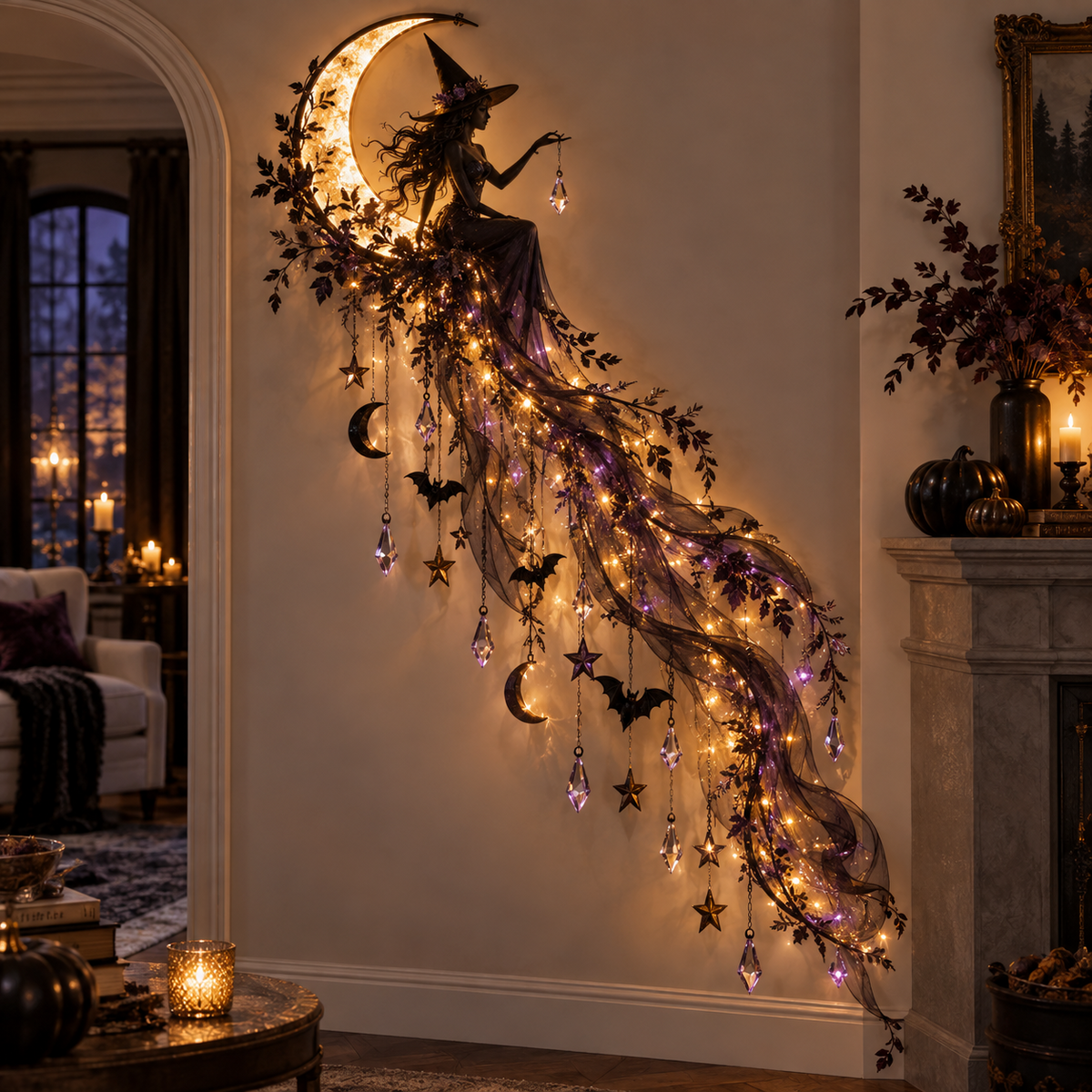 🔥Last Day 49% OFF -✨Elegant Halloween Cascade Wall Light Collection