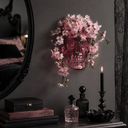 🔥Last Day 49% OFF-Gothic Skull Wall Vase 💀🌸