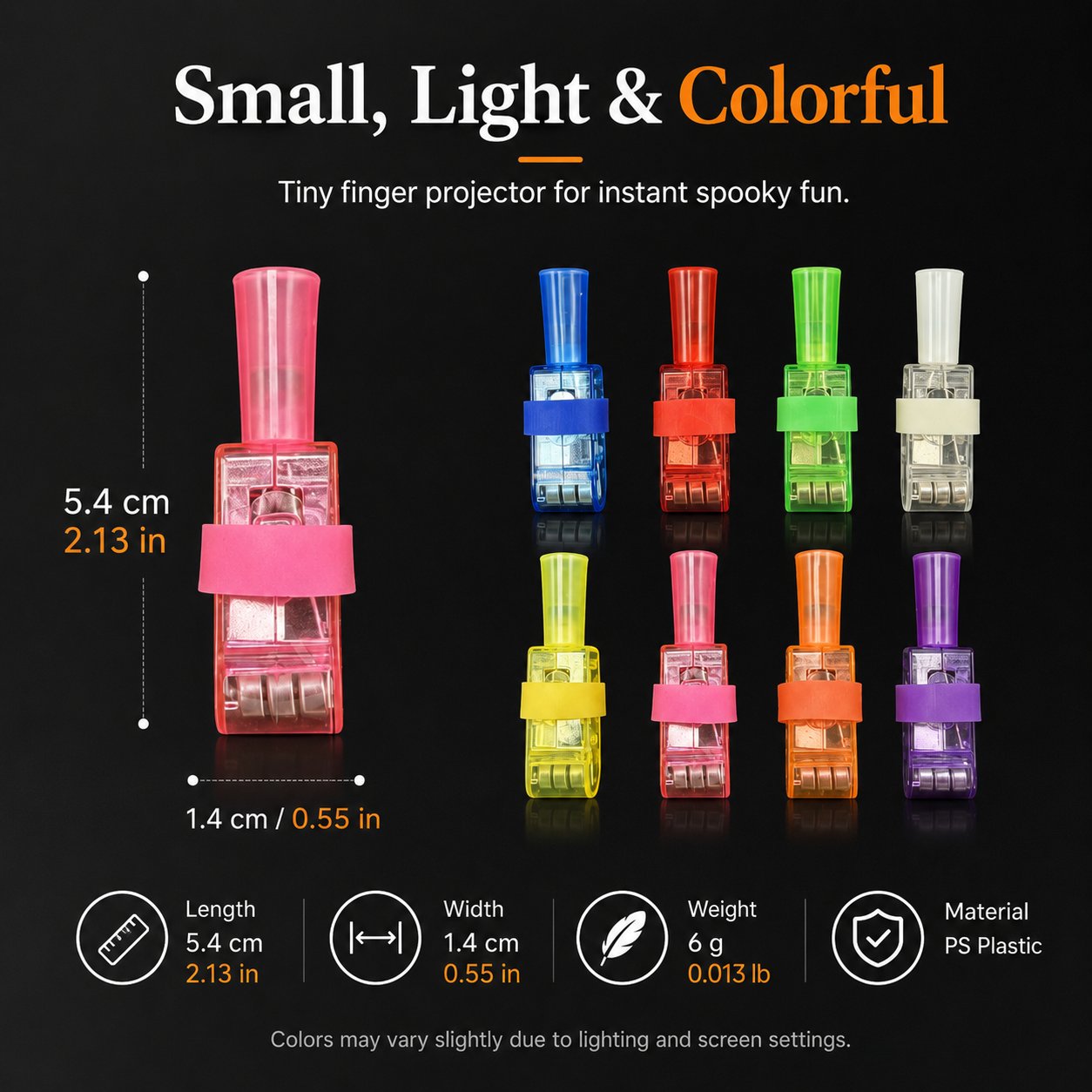 🎃 Halloween Finger Projector Lights – Mini Pattern Projector