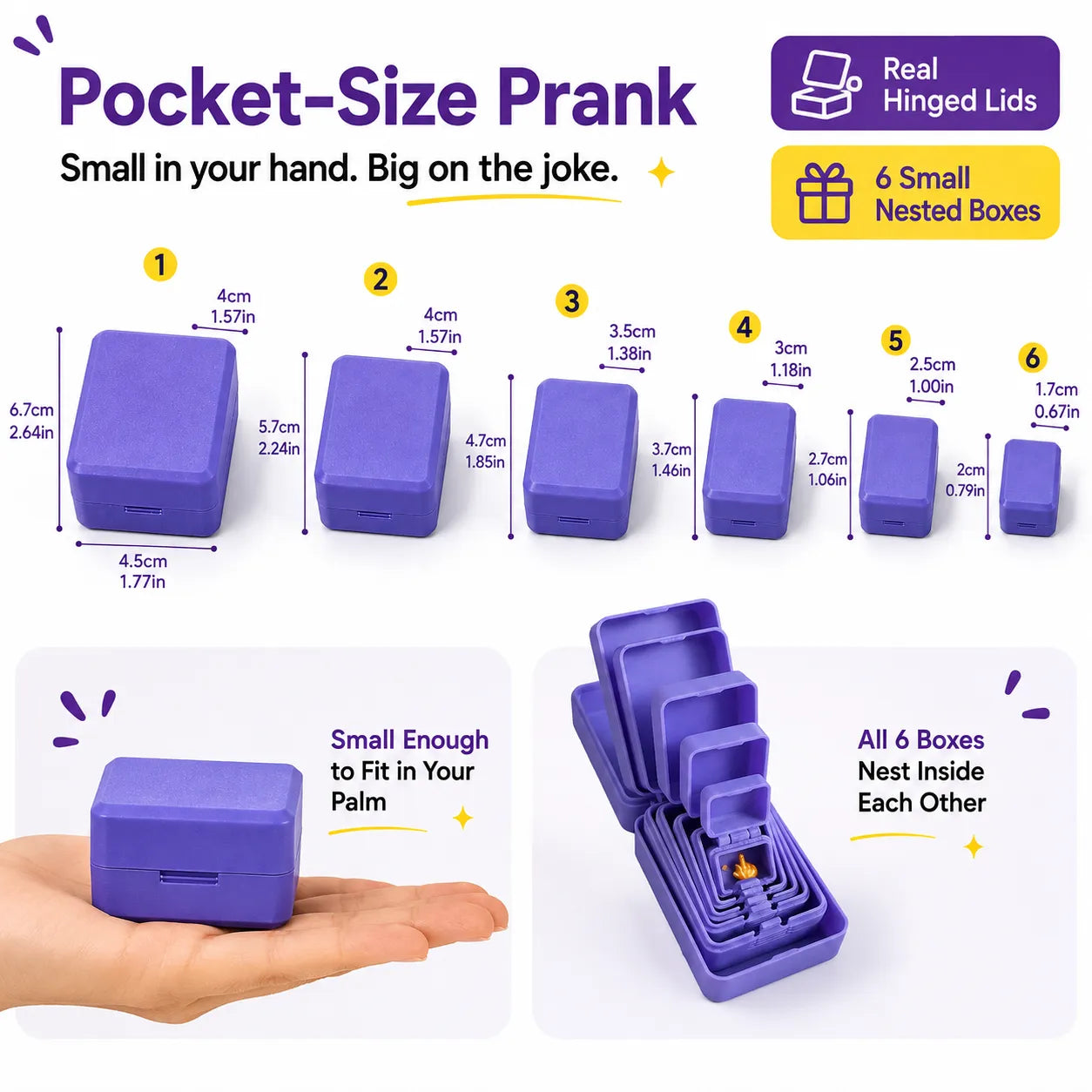 ⏳ Last Day 49% OFF – 😂 Never-Ending Prank Gift Box | Endless Nested Surprise Boxes with Hilarious Final Reveal for White Elephant, Parties & Funny Gifts 🎁
