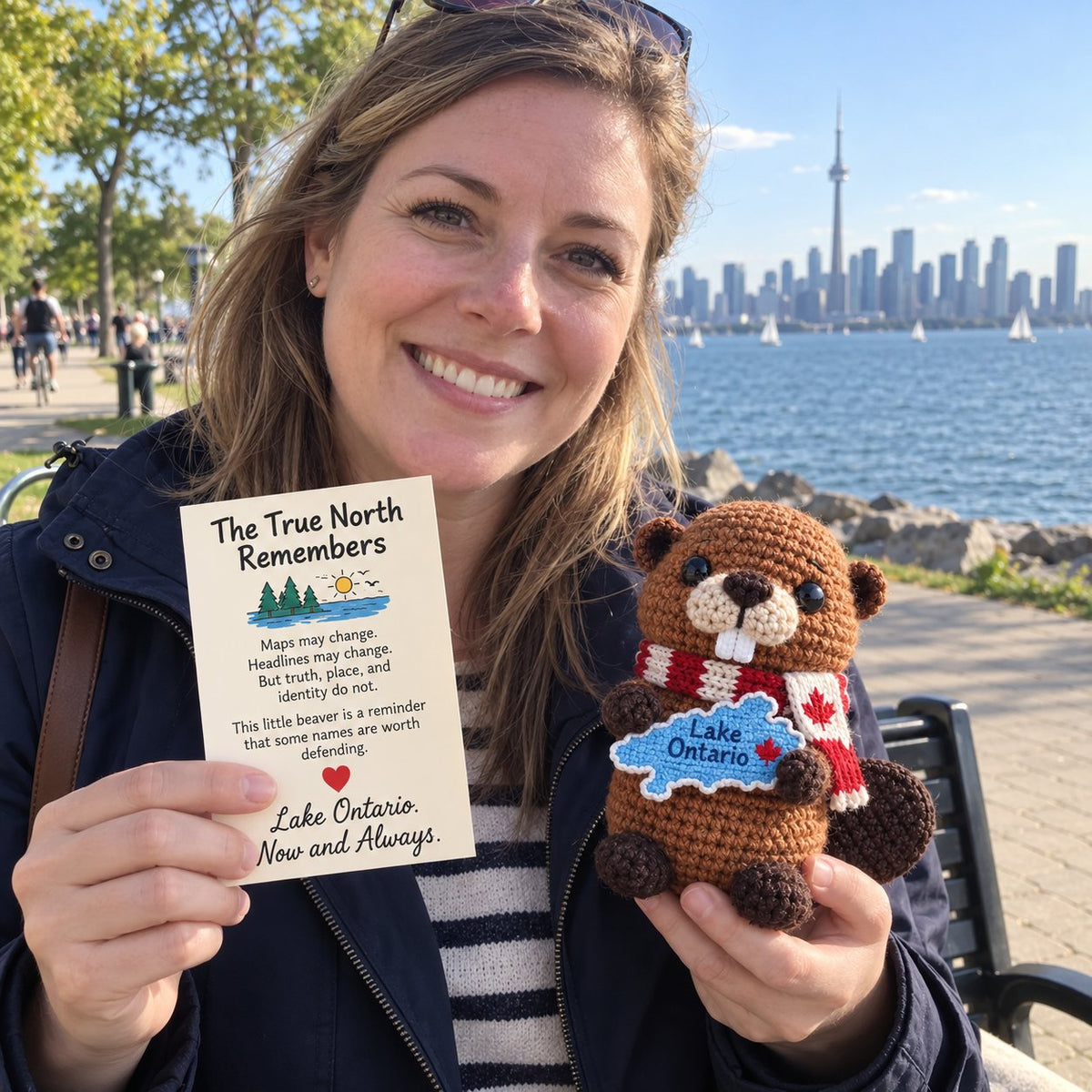 🦫 Lake Ontario Emotional Support Beaver Crochet Keepsake | 5 Canadian-Inspired Personalities with Matching Message Cards for Cottage Families, Lake Lovers & Meaningful Gifts 🍁