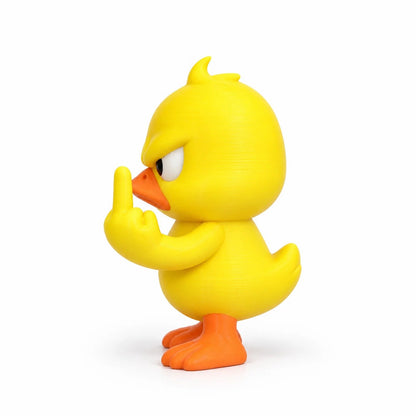 🦆 Sassy Grumpy Duck Desktop Figurine | 3D Printed Funny Office Decor & Gaming Setup Ornament✨🎄