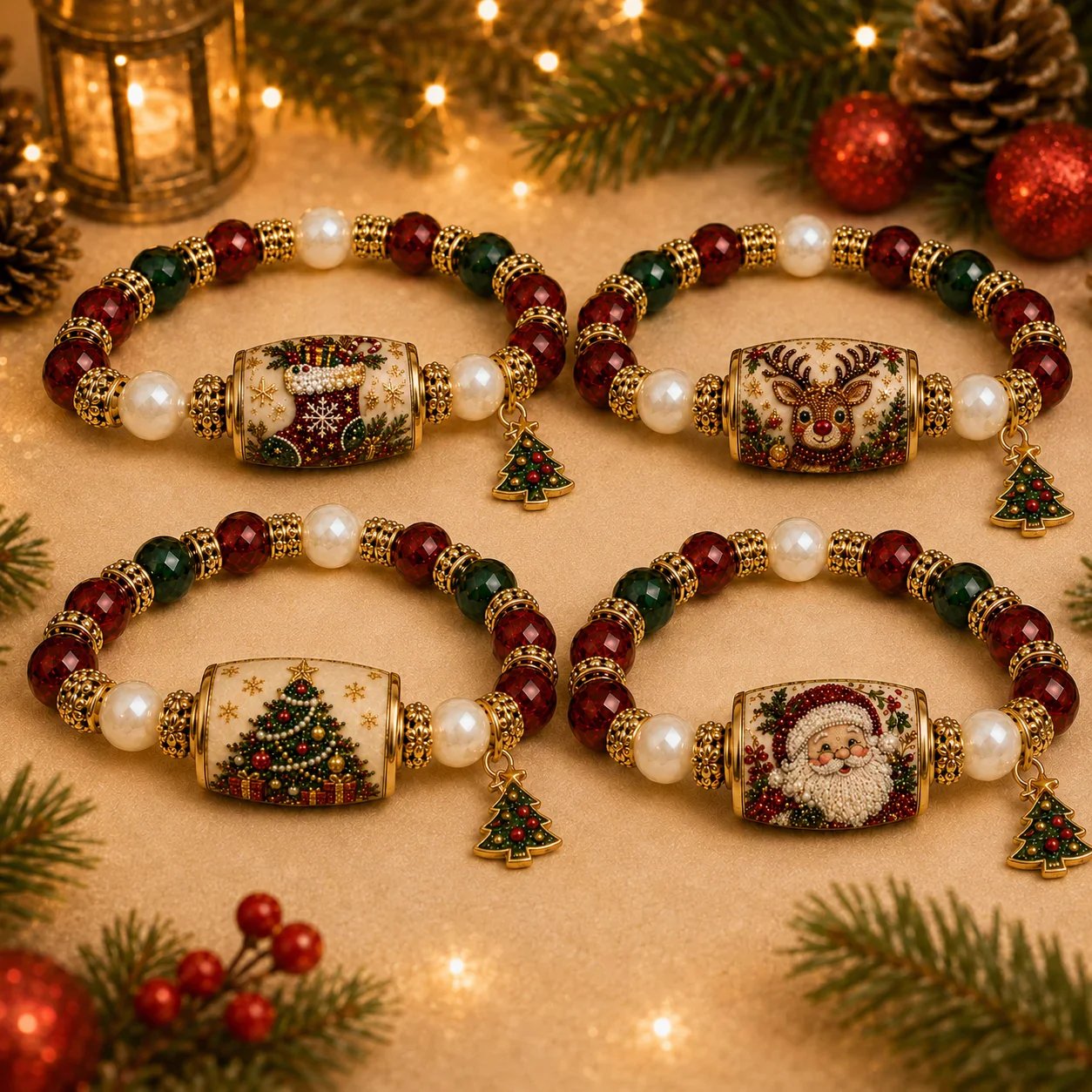 💥🎄 Last Day Big Sale – 🎄 Christmas Magic Collection Bracelet — Limited Edition