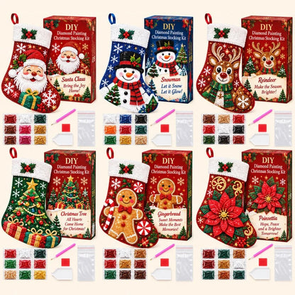🎅 ✨ DIY Diamond Painting Christmas Stocking Kit - 🎄 Make a Christmas Stocking They’ll Remember