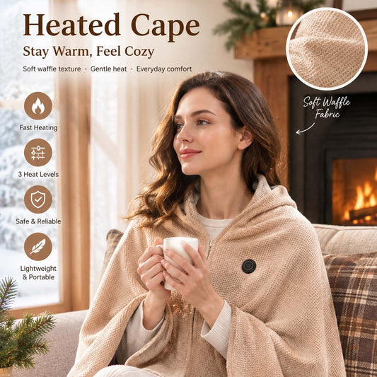 ❄️ LAST CHANCE 50% OFF - Heated Wearable Blanket – Stay Warm at Your Desk Without Bulky Layers 🔥