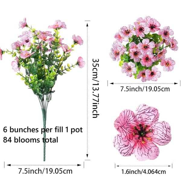 🌸 UV-beständige Kunstblumen – farbecht & farbenfroh für Garten, Terrasse, Heimdekoration