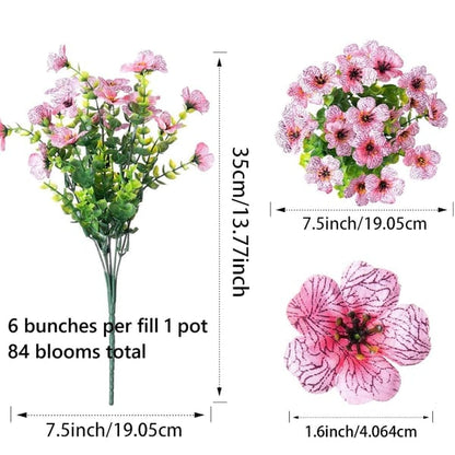 🌸 UV-beständige Kunstblumen – farbecht & farbenfroh für Garten, Terrasse, Heimdekoration