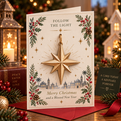 ⏳ Last Day 50% OFF – 🎄 Keepsake Ornament Christmas Cards