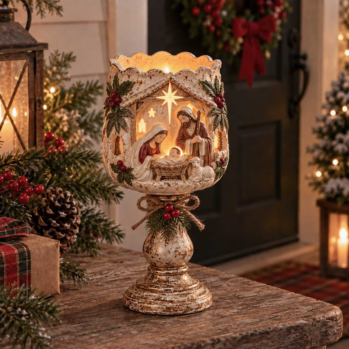 🎅🎄 Christmas Heirloom Glow Candle Holder Collection