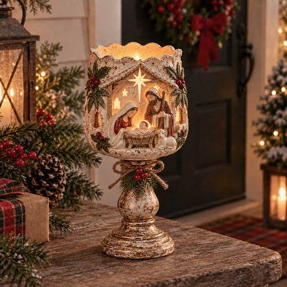 🎅🎄 Christmas Heirloom Glow Candle Holder Collection