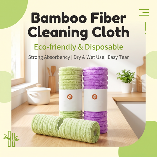 ✨Un acheté, un offert✨Chiffon de nettoyage antibactérien détachable en microfibre de bambou