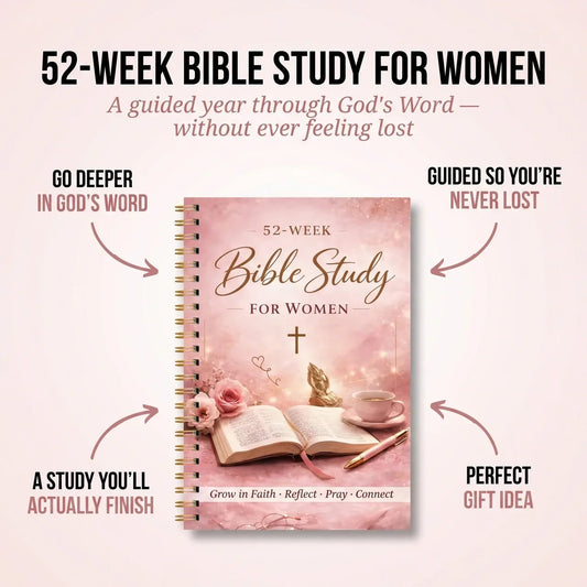 ✝️🙏The Bible in a Year for Women: 52-Week Guided Study📚(📦Buy 2 Free Shipping)