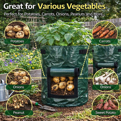 🥔 Pflanzsäcke aus Gartenvlies – atmungsaktive & einfach zu erntende Anzuchtbeutel 🔥