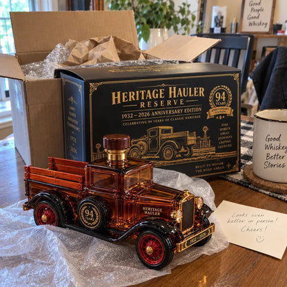 🚚 Heritage Hauler Reserve – 94th Anniversary Vintage Truck Whiskey Decanter (1932–2026) | Collector's Edition Gift