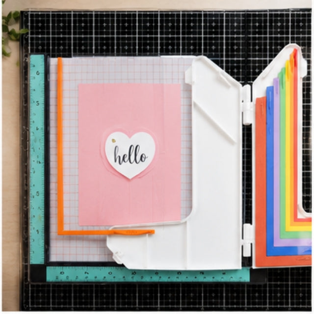 Ensemble de guides d'alignement pour travaux manuels en papier avec étui
