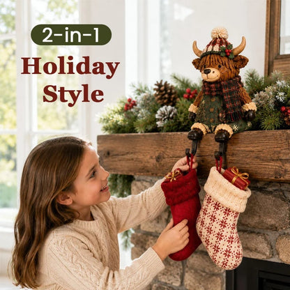 🔥 Last Day 49% OFF - Christmas Stocking Holder Shelf Sitters (📦Buy 2 Free Shipping)