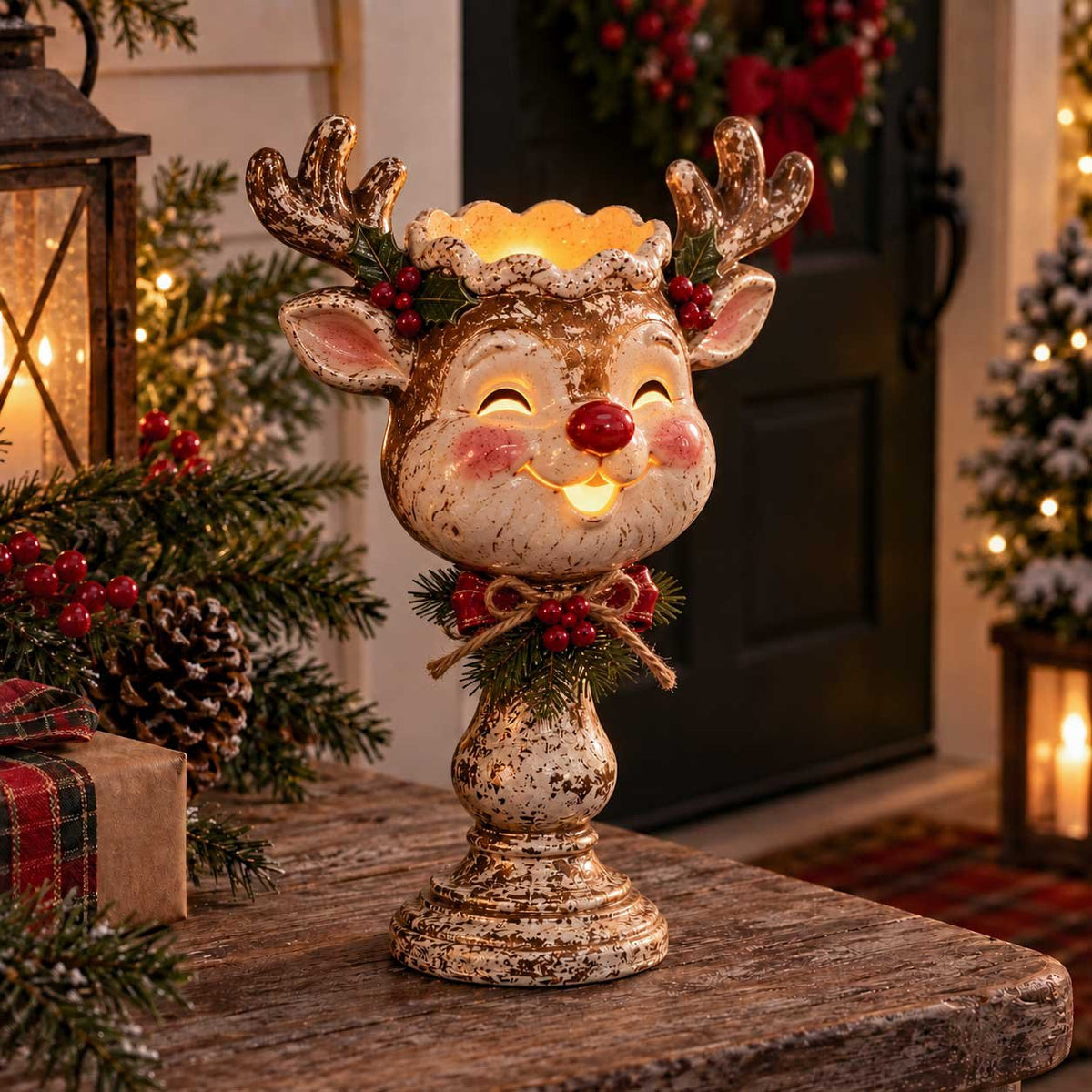 🎅🎄 Christmas Heirloom Glow Candle Holder Collection
