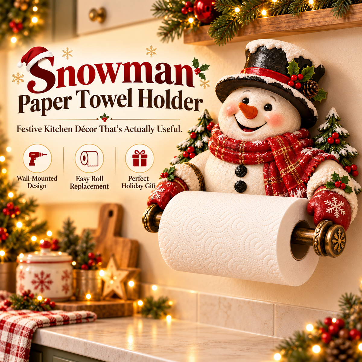 🔥Last Day 50% OFF-🎄 Christmas Paper Towel Holder Collection