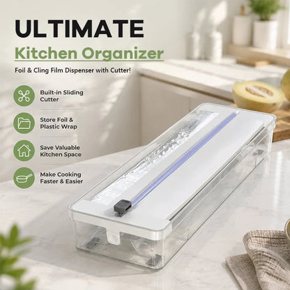 ✨Kitchen Aluminum Foil Paper Plastic Wrap Storage Cutting Box