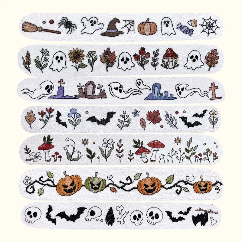 🎃🪡 Halloween Embroidery Pattern Set