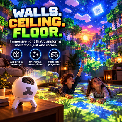 🎮 Pixel Fantasy Scene Projector – Ambient Decor for Gaming Rooms