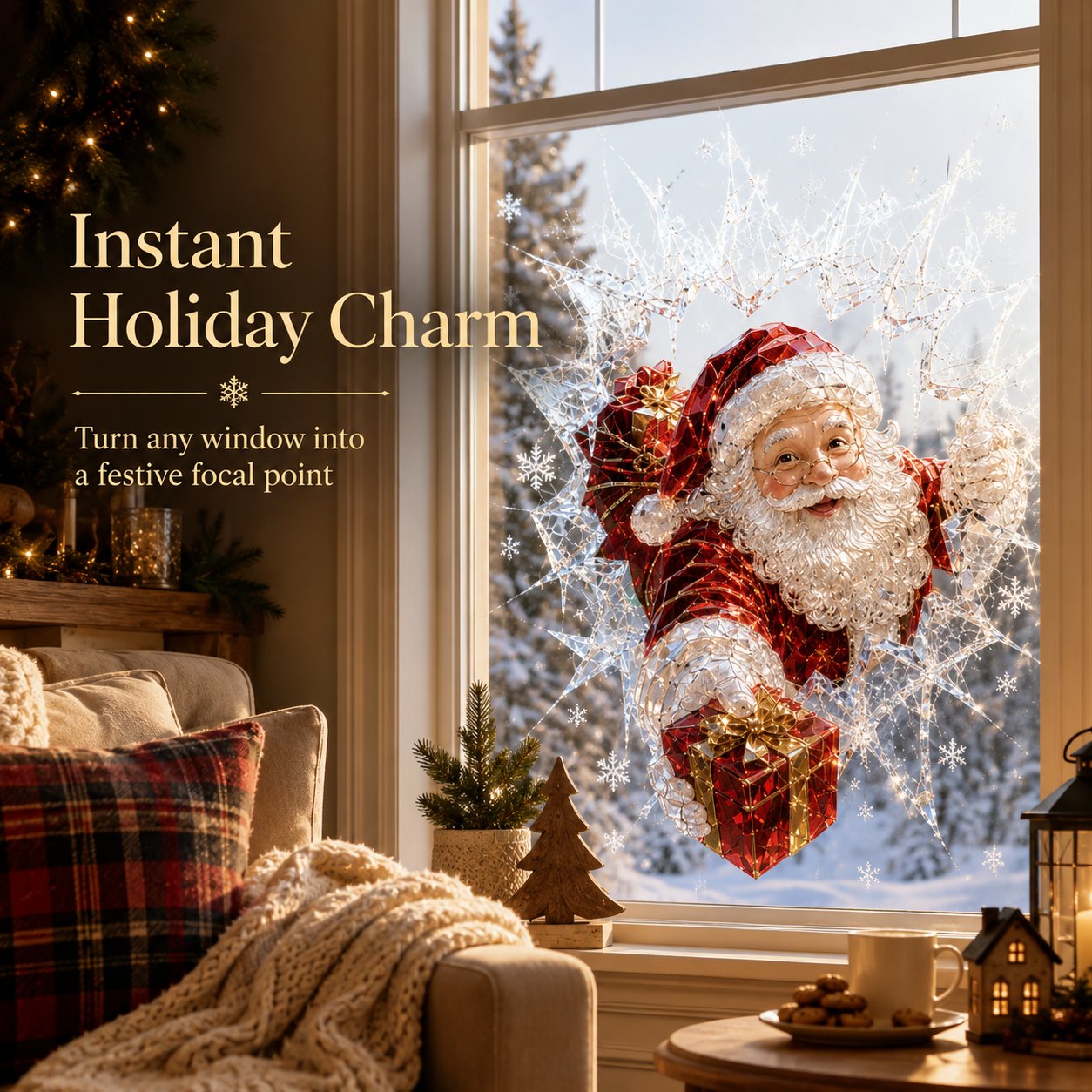 🎅Christmas Sale🎅2026 Christmas Window Decals