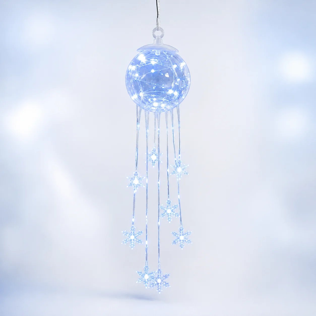 Winter Magic Snowflake Cascade™ – LED Hanging Christmas Ornament❄️