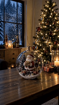 🔥Last Day 49% OFF - 🎄✨Glowing Christmas Diorama Ornament