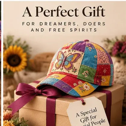 🧢Coat of Many Colors — Country Queen Butterfly Cap