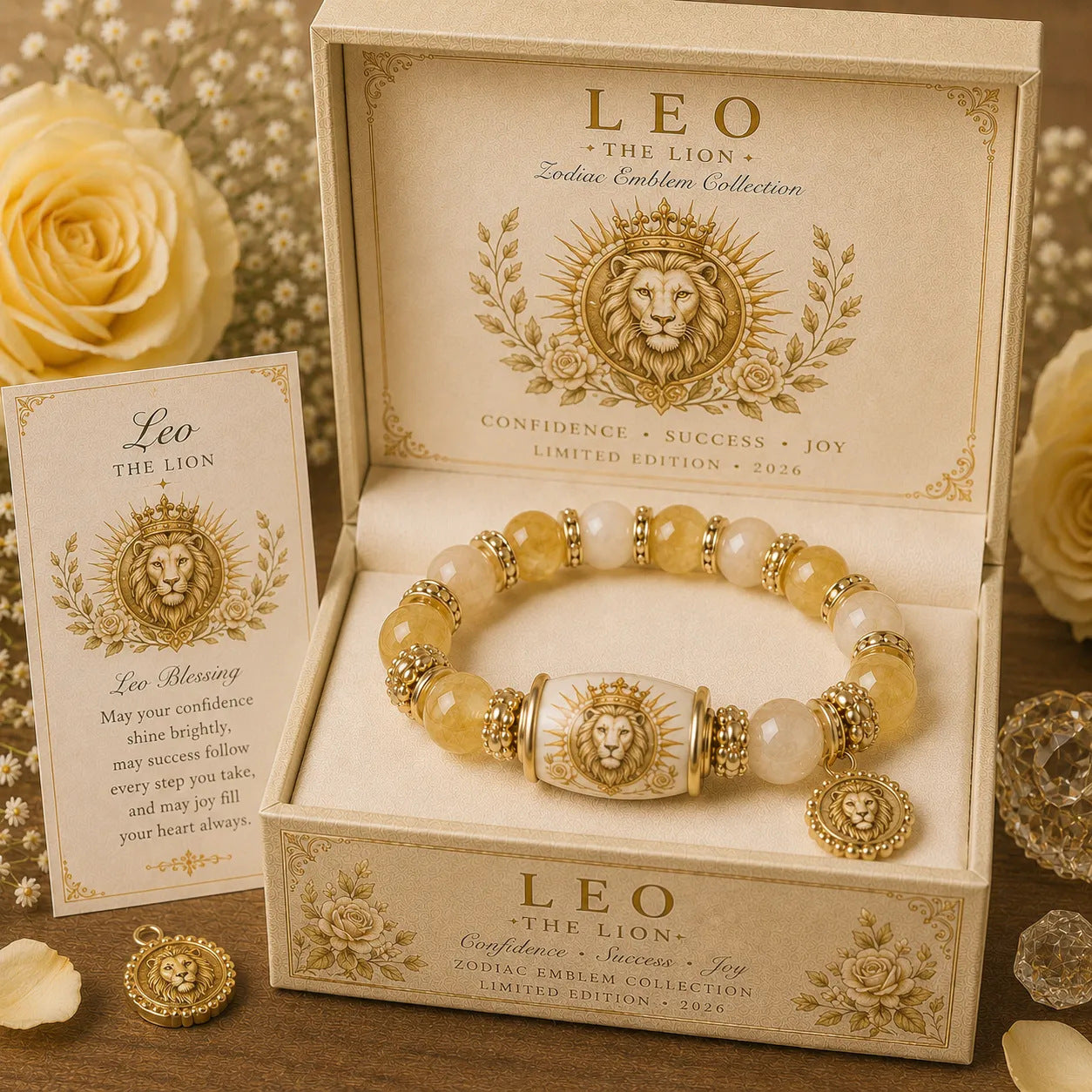 🔥Limited Edition💫 12 Zodiac Bracelet – Natural Chalcedony, Your Sign, Your Energy
