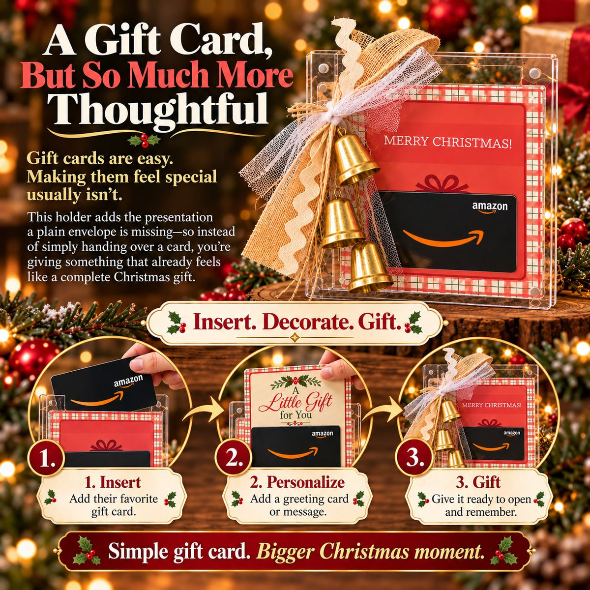 🎅✨Christmas Gift Card Keepsake Frame