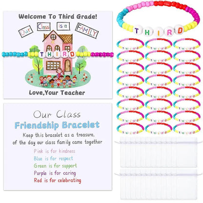 🔥Last Day 49% OFF - ✨🌈Pack of 25 Welcome BeadBracelets - StrengthenClassroom Friendship & SpreadWarm Kindness!