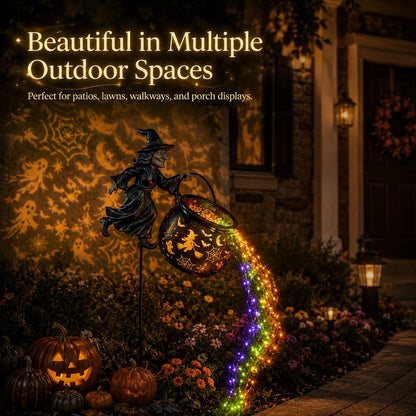 🔥HOT SALE 42% OFF✨🧙‍♀️Halloween Witch Cauldron Garden Light