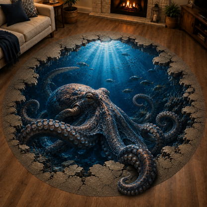 🌊 50% OFF Ocean Portal Illusion Rug™ - A Realistic 3D Ocean World Beneath Your Feet