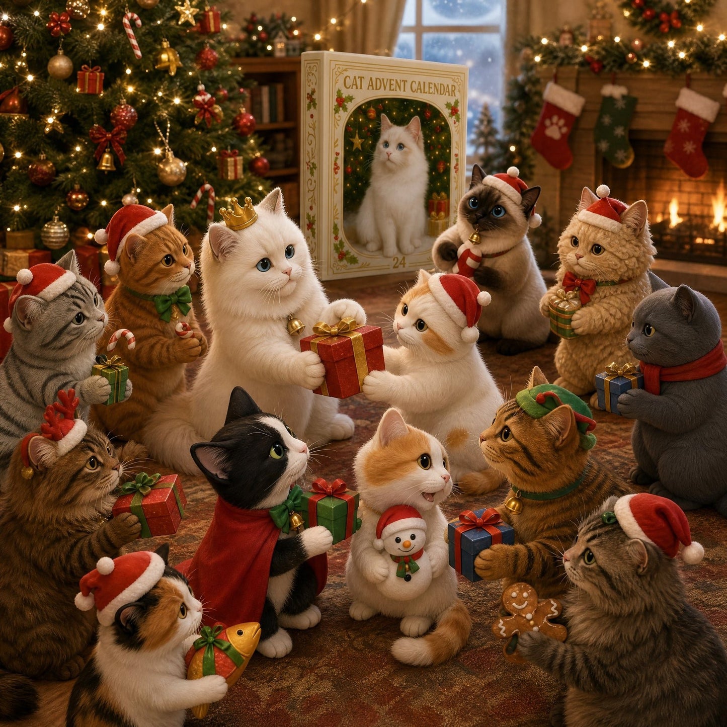 🎄💥Advent Calendar 2026 Cat Advent Calendar - Giftfor Adults Friends CatOwners and Lovers Christmas Holiday Countdown Gift