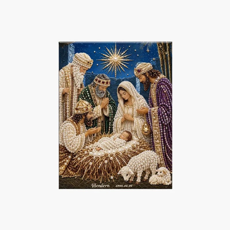 ✝️💎Nativity Scene Diamond Painting Kit | Jesus Christ Christmas Faith Art Decor🙏