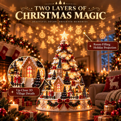 💯 60,000+ Sold - 🎄MerryRealm™ Christmas Village Lightscape Tree