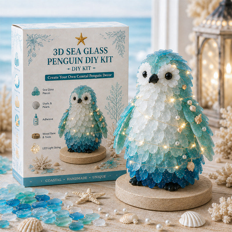 3D Sea Glass Penguin DIY Kit