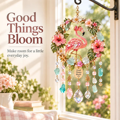 ✨ Sparkling Animal Wind Chime Suncatcher – Colorful Acrylic Crystal Garden Hanging Decor