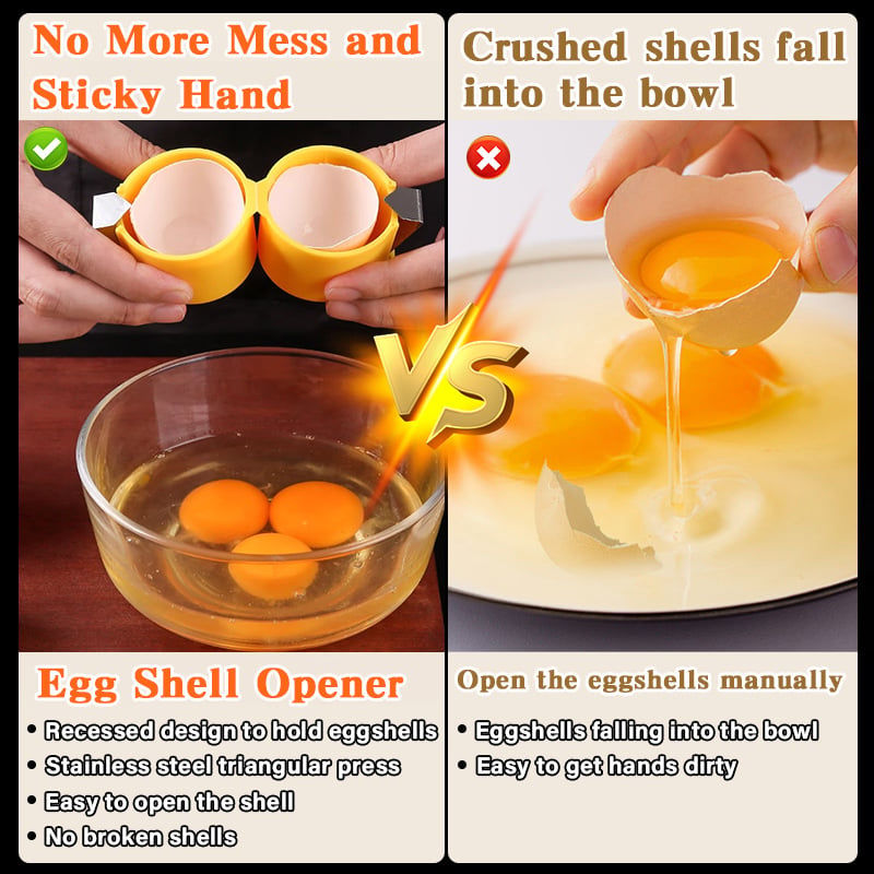 Efficient Egg Cracking Tool, Handy Egg Separator